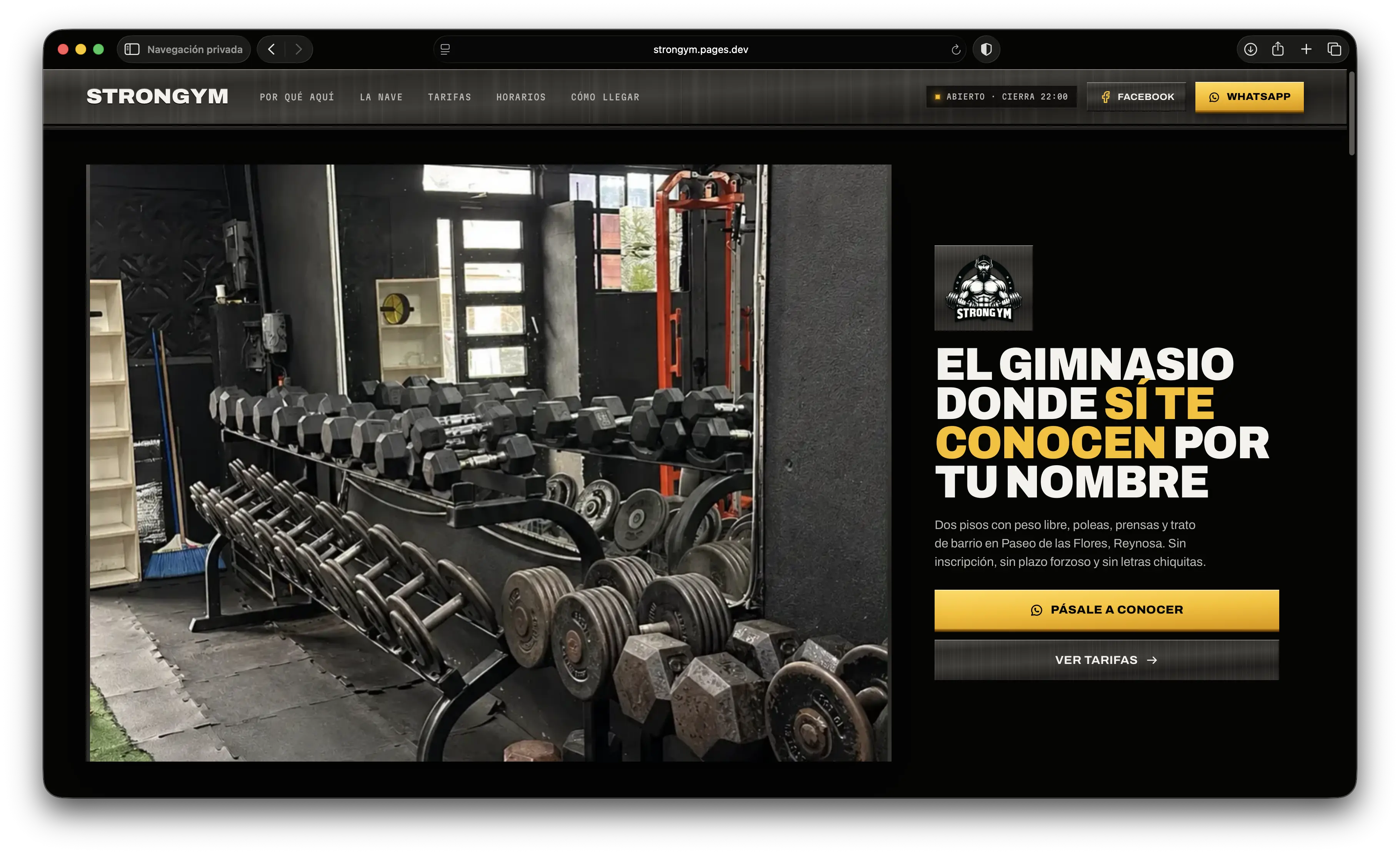 StronGym Website